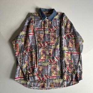 Capacity Womens Button Down Grandma Artsy Cottagecore Size M Paisley 90s